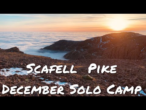 Lake District - Scafell Pike December Solo Summit Camp In The Hilleberg Akto
