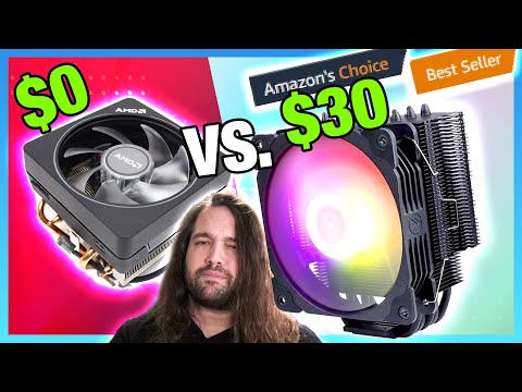 Top Amazon Cooler vs. AMD Stock Cooler: $30 Vetroo V5 Air Cooler Review