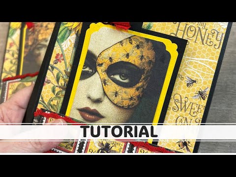 DIY Quad Fold Card Folio | Easy Step-by-Step Tutorial Using Graphic 45 Paper