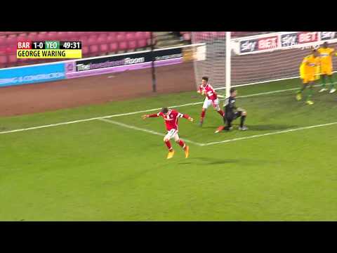 George Waring scores at Oakwell on his Barnsley debut