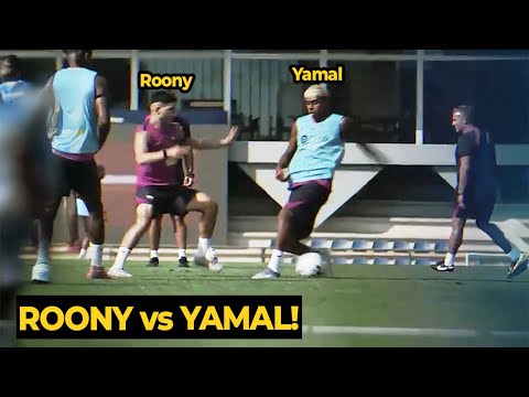 Roony Bardghji humiliates Yamal with his nutmegs in last training ahead Como in Joan Gamper Trophy