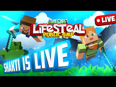 Minecraft JAVA+PE Lifesteal Public SMP Live | Minecraft Live Stream and PvP | Support for Dream PC