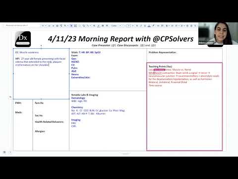 April 11, 2023 VMR with Ravi & CPS Team - muscle weakness