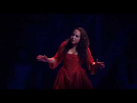 Screenshot from Say No to This lyrics video by Jasmine Cephas Jones, Leslie Odom Jr., Lin-Manuel Miranda, Sydney James Harcourt & Original Broadway Cast of Hamilton
