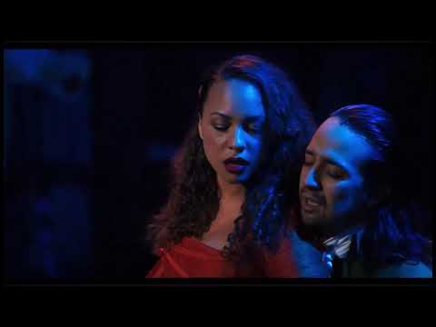 Scene from Say No to This track by Jasmine Cephas Jones, Leslie Odom Jr., Lin-Manuel Miranda, Sydney James Harcourt & Original Broadway Cast of Hamilton