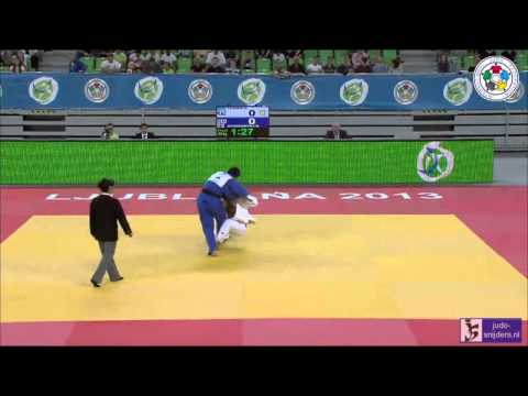 Judo 2013 World Championships Junior Ljubljana: Yessen (KAZ) - Gviniashvili (GEO) [-90kg] final