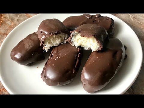 Bounty bar recipe | homemade bounty bars recipe with just 3 ingredients