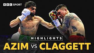 Azim beats Claggett by stoppage 🥊 | Adam Azim v Steve Claggett | Boxing Highlights | BBC Sport