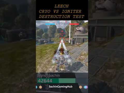 Leech Cryo Vs Igniter Weapon Comparison | War Robots #Shorts