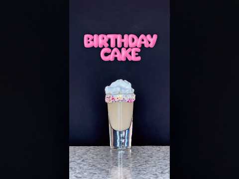 BIRTHDAY CAKE SHOT 🎂🎈 #shots #cocktails #birthdaycake #drinks