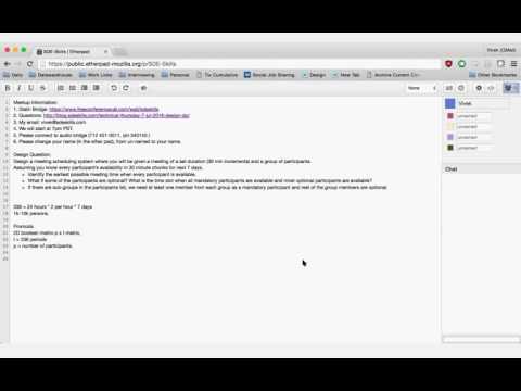 Weekly Technical Thursday Session (2016-07-07)