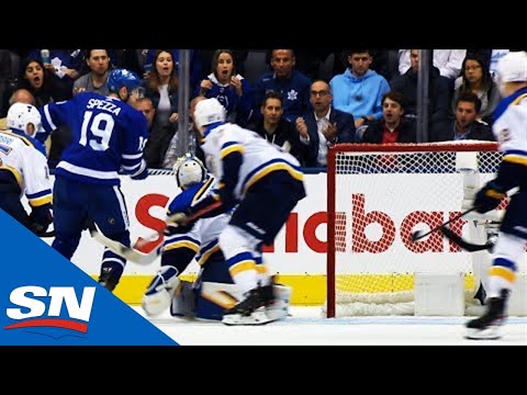 Jason Spezza Knocks Puck Out Of Air To Frederik Gauthier For Goal