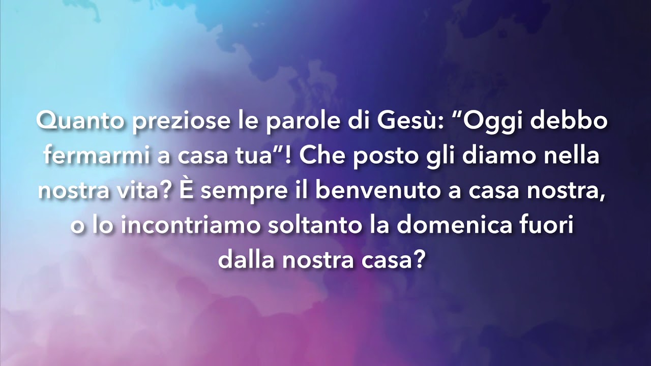 Meditazione Calendario "Parole di Vita" del 26 luglio 2019
