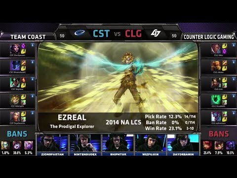 CLG vs Coast | Game 2 Quarterfinals Season 4 NA LCS Spring 2014 Playoffs | CLG vs CST G2