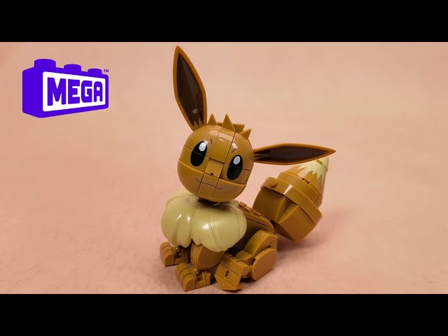 Vídeo relacionado con MEGA Construx Pokémon Construye y muestra Eeve Figura de +200 bloques de construcción de juguete para niños +6 años (Mattel HDL84)
