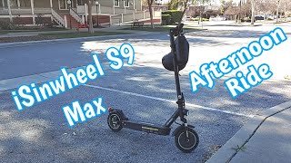 isinwheel S9 Max - Afternoon ride + new battery, top speed, suspension.
