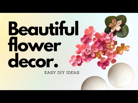 DIY Flower Decor Idea For Your Home 🌸