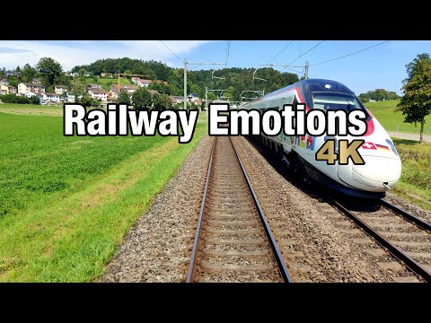 🚆 4K Führerstandsmitfahrt in der Zürcher S-Bahn durch vier Kantone (Schweiz | S12 Brugg AG - Wil SG)