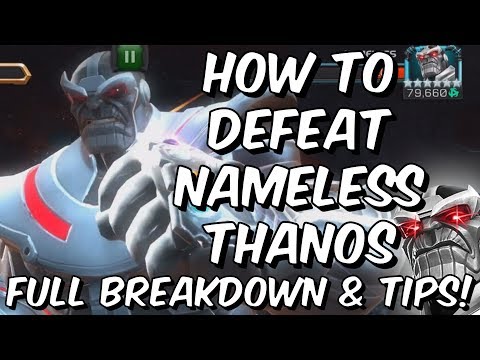 How To Defeat Nameless Thanos Uncollected - Full Breakdown & Tips - Marvel Contest of Champions