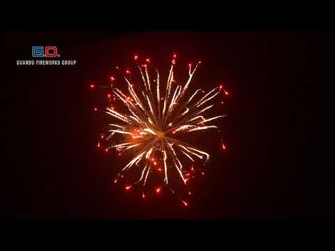 6'' Silver wave to Red swimming stars w chrys pistil