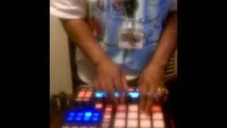 Mom on Native Instrument Maschine (and Dog)