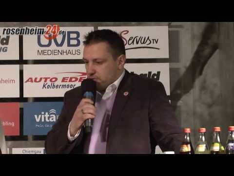 Pressekonferenz zum Spiel Starbulls Rosenheim - Lausitzer Füchse