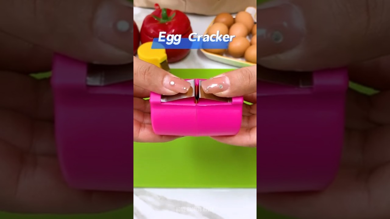 Egg Cracker Separator Handheld Egg Opener #homegadgetshaven Kitchen Gadget Tool