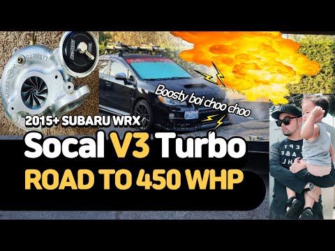 2015+ Subaru WRX Socal V3 Turbo Upgrade with Killer B Non EWG Header Install - 450 WHP STOCK BLOCK??