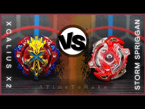 XCALIUS X2.M.I vs STORM SPRIGGAN.K.U | ON REAL LIFE BEYBLADE STADIUM