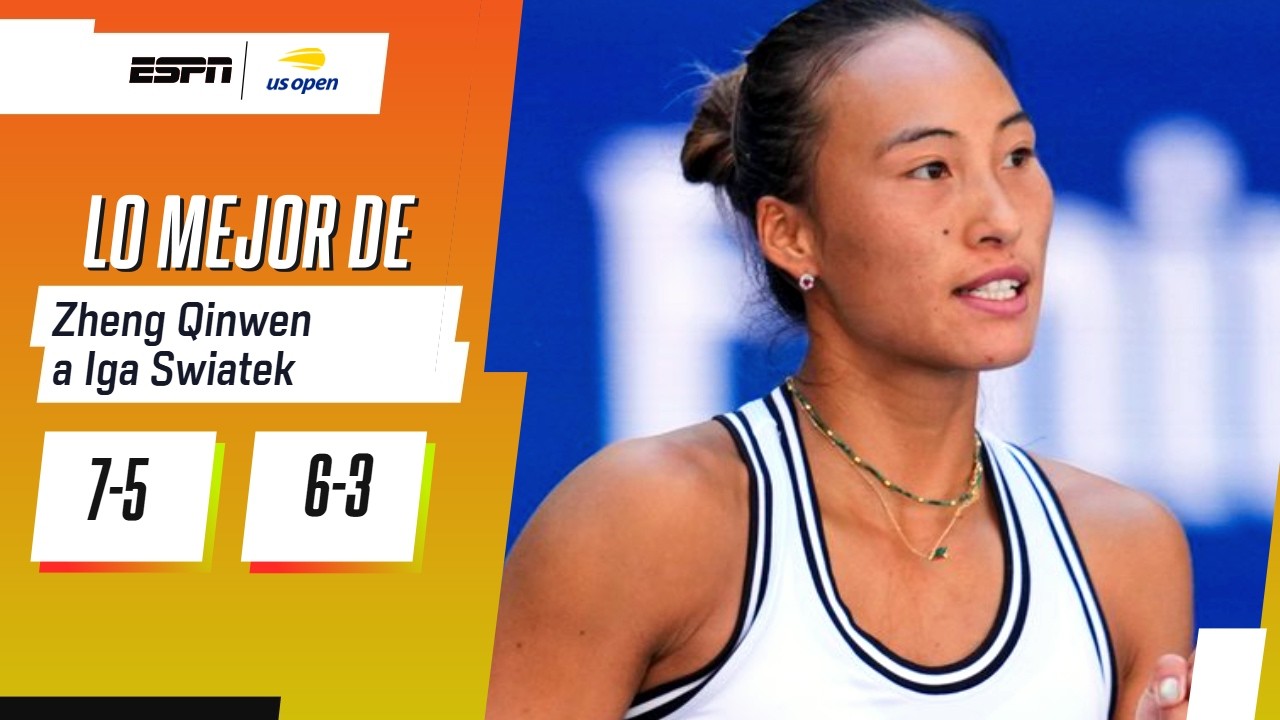 ¡MONUMENTAL REMONTADA! ZHENG PASÓ DE UN 5-0 EN CONTRA A ELIMINAR A SWIATEK EN EL US OPEN | RESUMEN