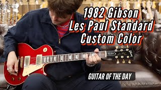 Video thumbnail for 1982 Gibson Les Paul Standard Custom Color Metallic Red | Guitar of the Day by Normans Rare Guitars