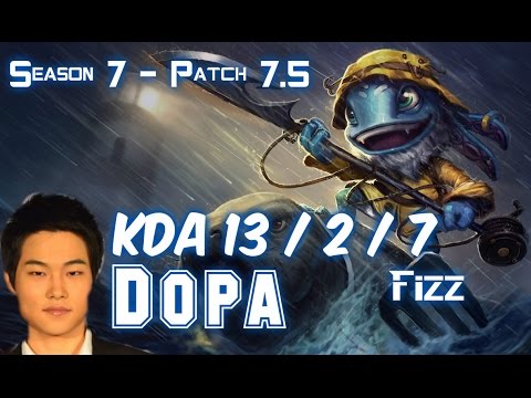 Dopa FIZZ vs ANIVIA Mid - Patch 7.5 KR Ranked