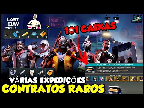 ●ABRINDO 101 CAIXAS DE MERCENÁRIOS! NOVOS PERSONAGENS RAROS EXPEDIÇÕES 👁 Last Day On Earth
