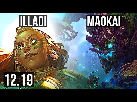 ILLAOI vs MAOKAI (TOP) | Rank 1 Illaoi, 1400+ games, 1.6M mastery, 5/2/7 | KR Grandmaster | 12.19