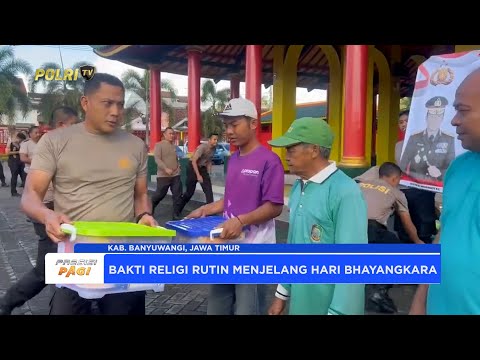 POLRESTA BANYUWANGI GELAR BAKTI RELIGI JELANG HARI BHAYANGKARA KE-79