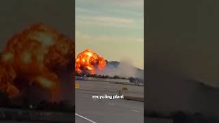 Watch Truck Driver React in Horror as UPS Plane Crash Happens Live on his Dashcam #shorts