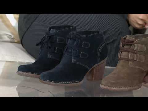 Clarks Artisan Leather Lace-up Boots - Carleta Lyon on QVC