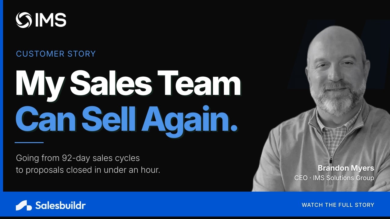 Salesbuildr — Brandon Myers — Testimonials by Digital Steel