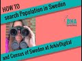 How to search Population in Sweden and Census of Sweden at Arkiv Digital