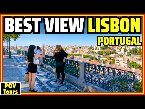 [4K] Vistas incríveis do centro histórico de Lisboa! 🤩Passeio a pé pelo Bairro Alto | Portugal