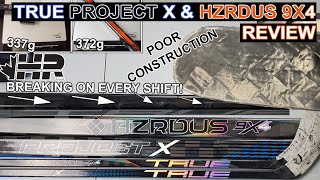 True Project X & Hzrdus 9X4 hockey stick review! The best shooting low kicks... BUT