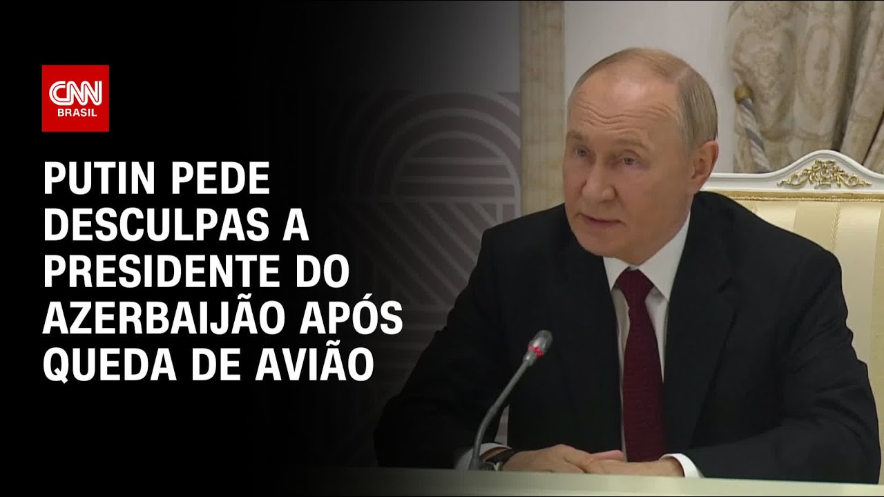 Putin pede desculpas a presidente do Azerbaijão após queda de avião | AGORA CNN