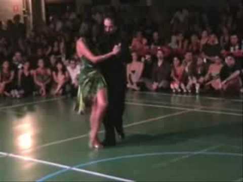  Marcela Guevara  and  Stefano Giudice  are  dancing  to  the  tango  "  Tormenta  "
