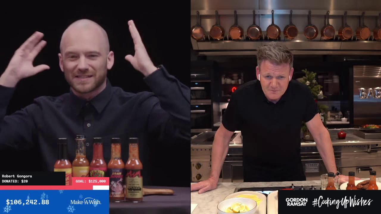 Gordon Ramsay and Sean Evan's Heat Things Up for Make-A-Wish #CookingUpWishes!