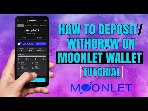 How to DEPOSIT or WITHDRAW on MOONLET Wallet for Zilliqa ($Zil) Token | App Tutorial