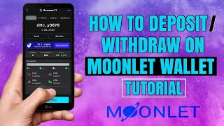 How to DEPOSIT or WITHDRAW on MOONLET Wallet for Zilliqa ($Zil) Token | App Tutorial