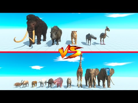 Prehistoric vs Modern Mammals - Animal Revolt Battle Simulator