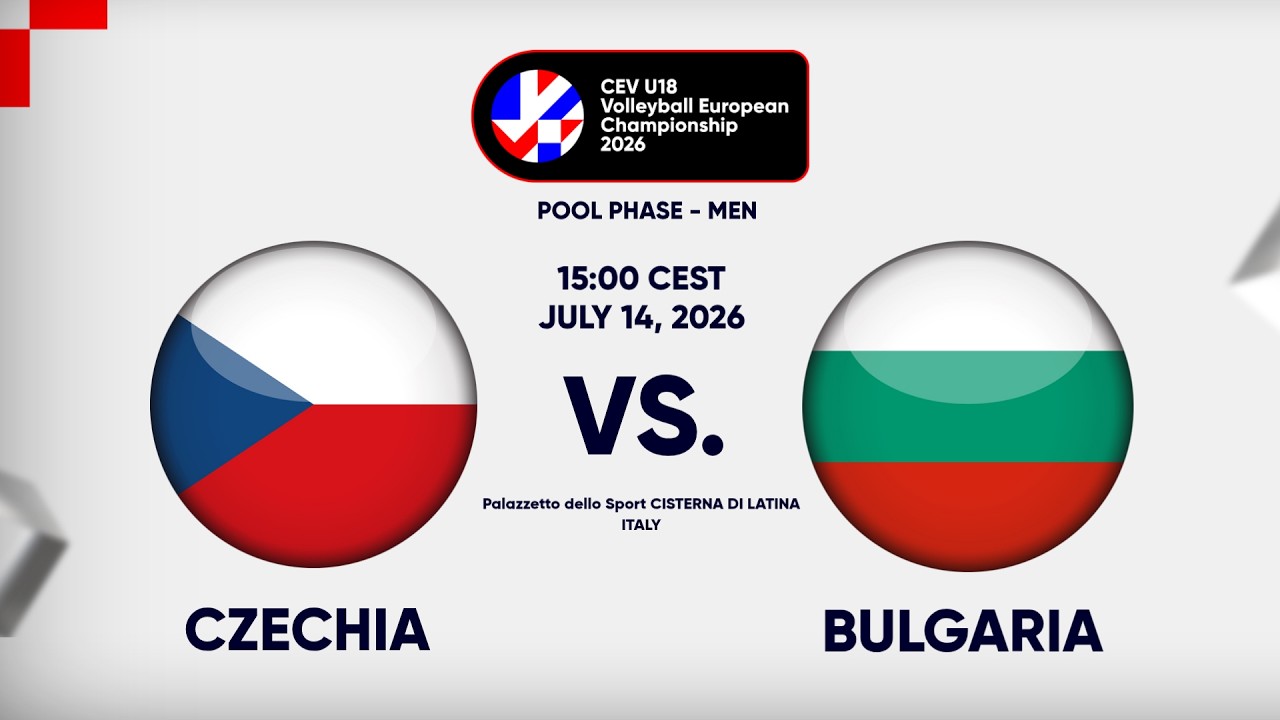 Full Match | Czechia vs. Bulgaria | CEV U18 Volleyball European Championship 2026 | Men
