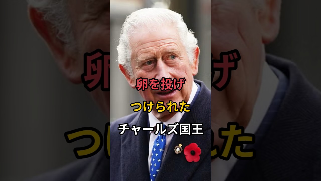 卵を投げつけられたチャールズ国王#イギリス王室 #ロイヤル王室#英国王室#チャールズ国王#カミラ王妃