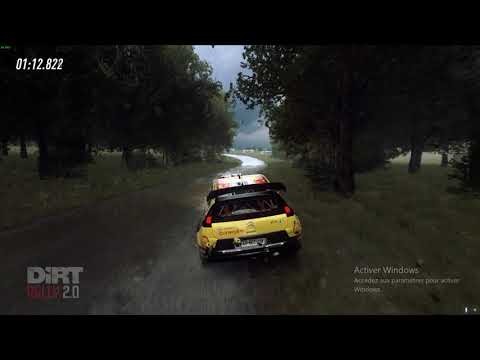 Dirt Rally 2.0 Allemagne (Kreuzungsing Reserve) sous la pluie en Citroën C4 WRC